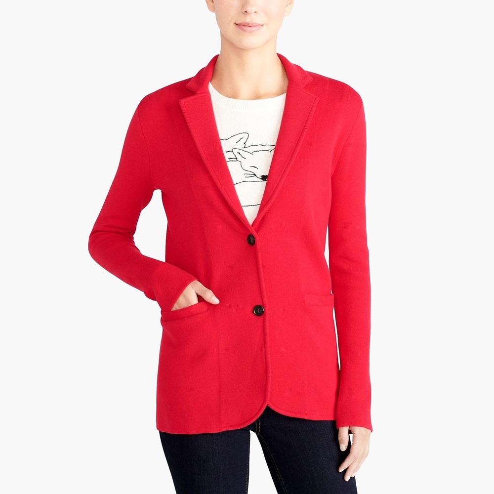 J Crew Mercantile Sweater Blazer XS